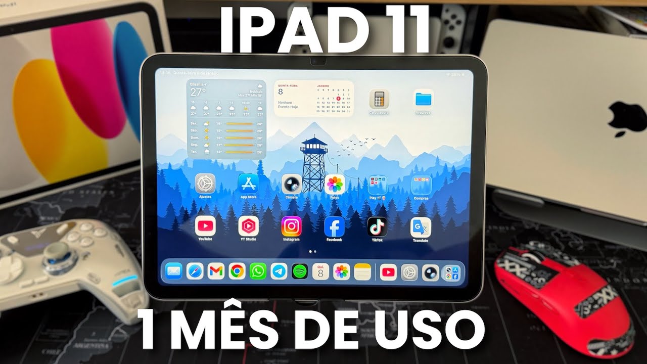  1 MÊS DE USO COM IPAD 11 A16 DA SHOPEE!