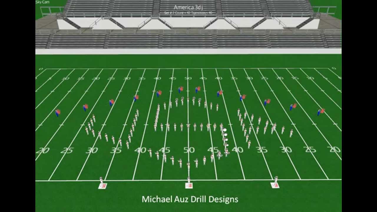 Salute to America's Finest Marching Band Drill Design