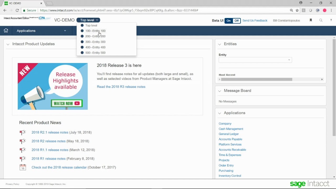 Multi Entity Accounting Management with Sage Intacct
