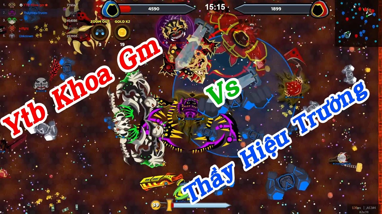 Evowars.io #800 : Thầy solo cực gắt vs Khoa Gm :))