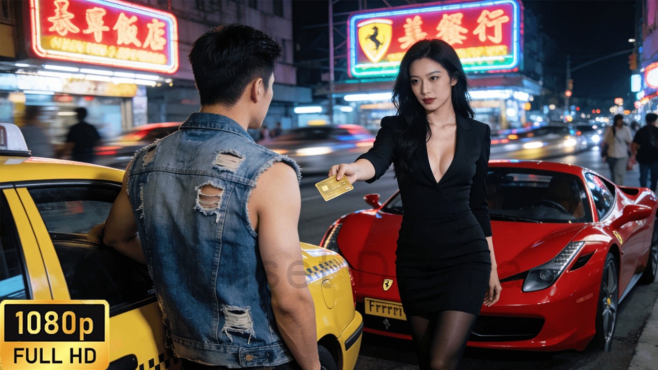 Taxi driver saves beautiful woman at night. She turns out to be CEO and hires him as private driver!