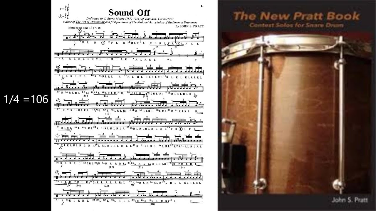 Sound Off by John Pratt -Rudimental Play Along with Rick Series
