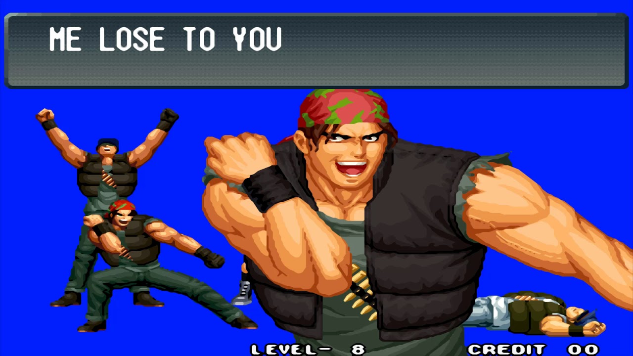 The King of Fighters '96 (1CC Level 8) - NEW IKARI WARRIORS TEAM Leona, Ralf, Clark Playthrough