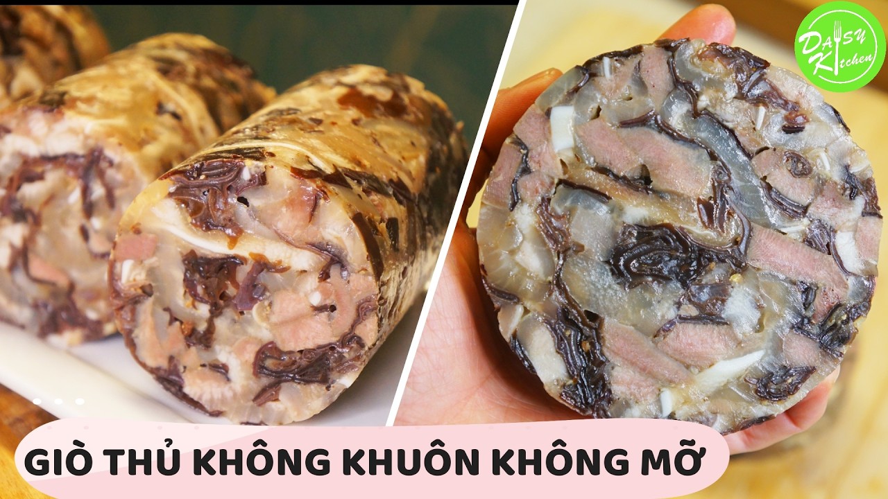 2 Cách Làm Giò Thủ Đón Tết Không Cần Khuôn | Không Dùng Mỡ Giòn Ngon | Giò Xào Truyền Thống