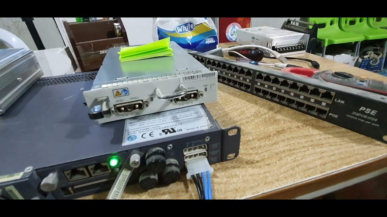 تشغيل كارت olt huawei للحصول على 12v امبير عالية
