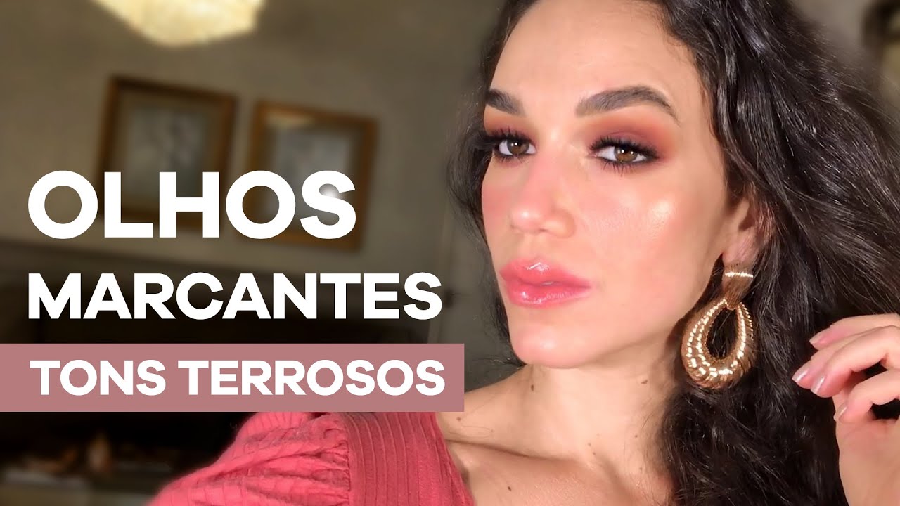 Olhos Tons Terrosos Marcantes + Pele levinha Fresh - Fabiana Padilha