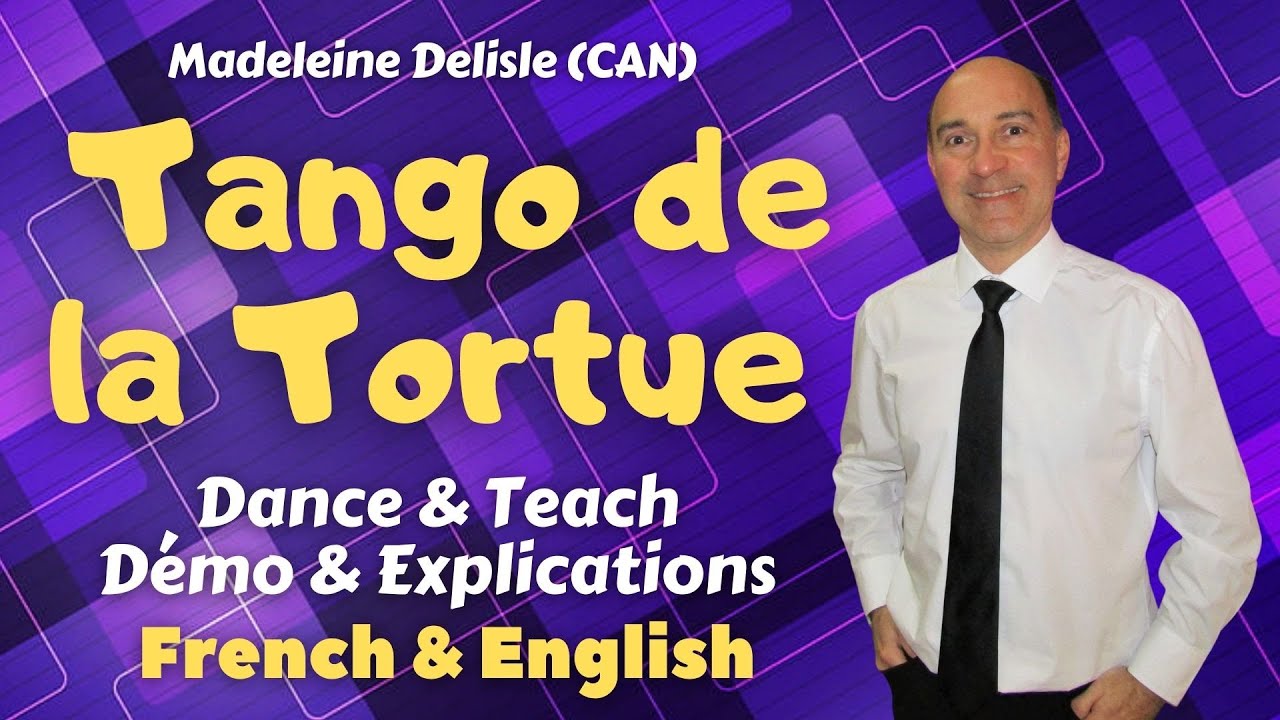 Tango de la Tortue Line Dance (Dance & teach / Démo & explications / French & English)