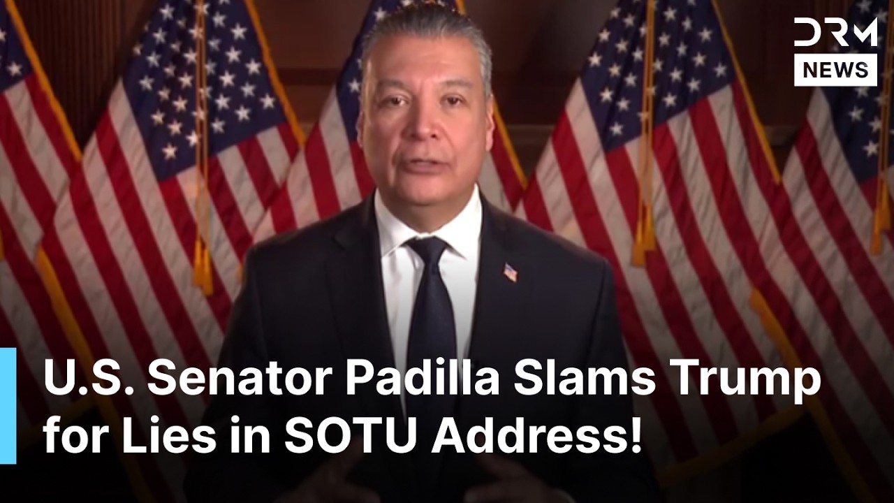 FULL REMARKS: Sen. Alex Padilla Exposes Trump’s Lies in Fiery Spanish-Language SOTU Response | AC1Z