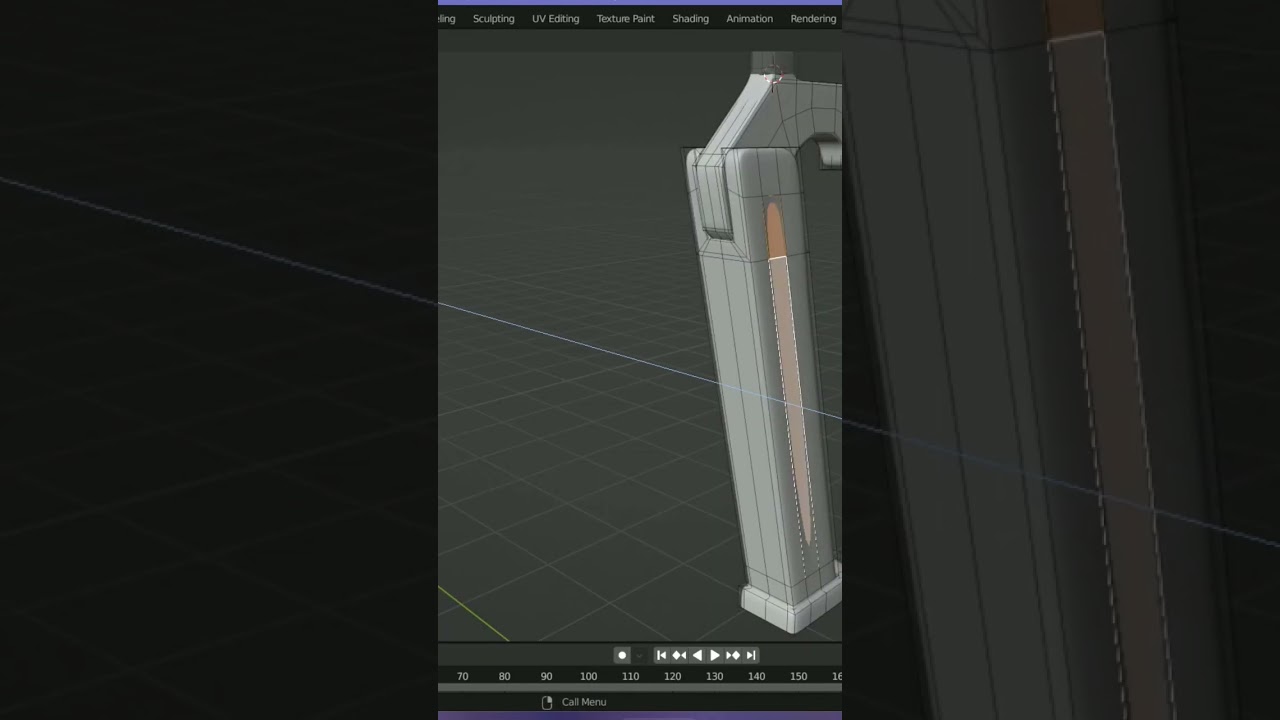 Creating a simple Crane in Blender #shorts #crane #trendingvideo