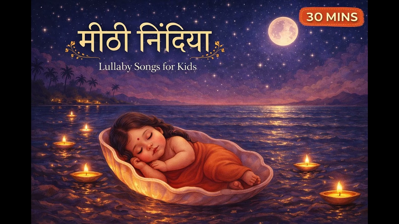 मीठी निंदिया 🌙 30 Minutes Baby Lullaby | Lullaby Songs for Kids
