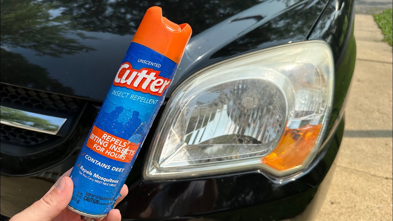 Using Bug Spray to clean Headlights | Will it work? | Warning at the end&hellip;. I DO NOT RECOMMEND