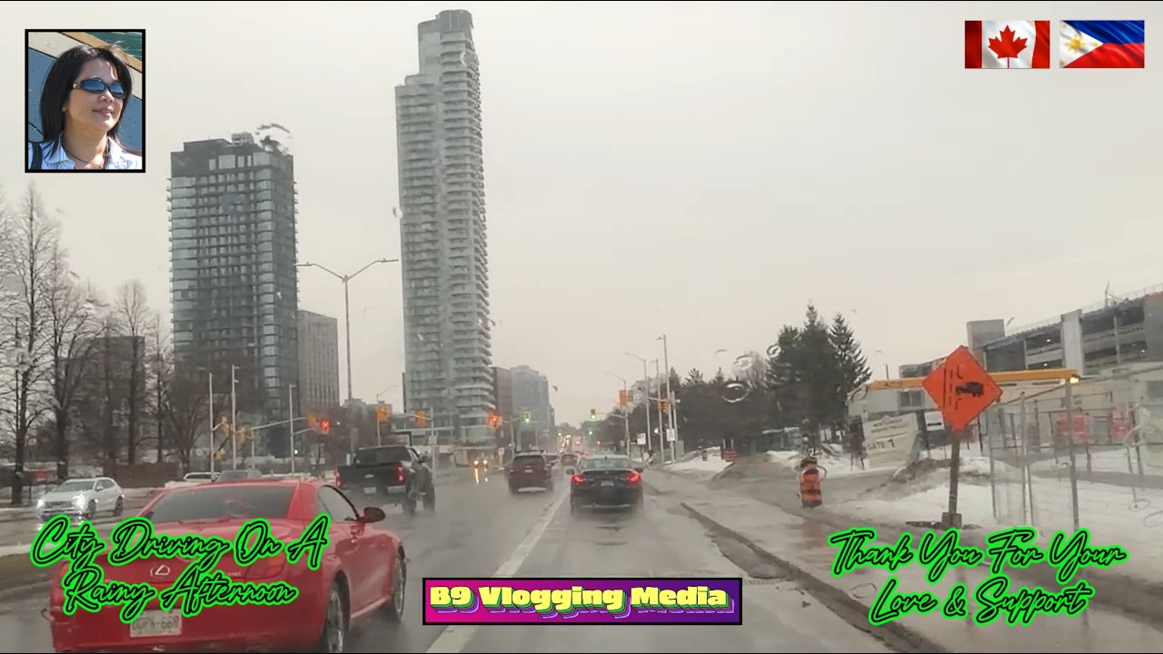 B9 VLOGGING MEDIA IS LIVE: CITY DRIVING ON A RAINY AFTERNOON  #WH-UPDATE 03/08/2026. 4K