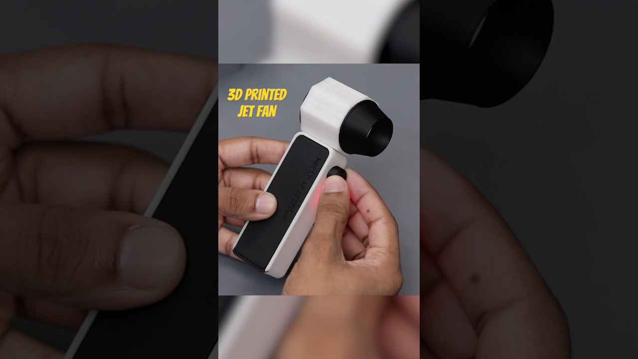 3D Printed Mini Turbo Jet Fan #3dprinting #dcmotor #jetengine