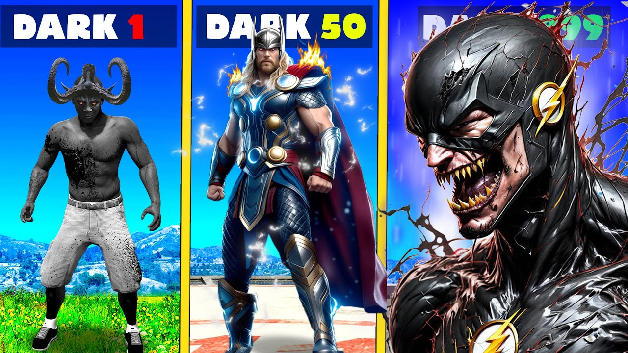 Upgrading to DARK SUPERHEROS in GTA 5 (Part-2)