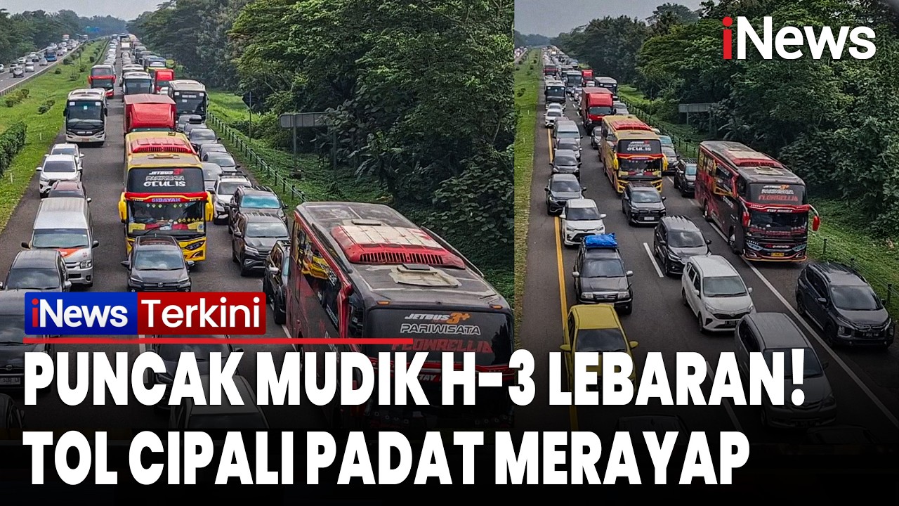 Puncak Mudik H-3 Lebaran! Situasi Terkini Tol Cipali Padat Merayap | iNews Terkini
