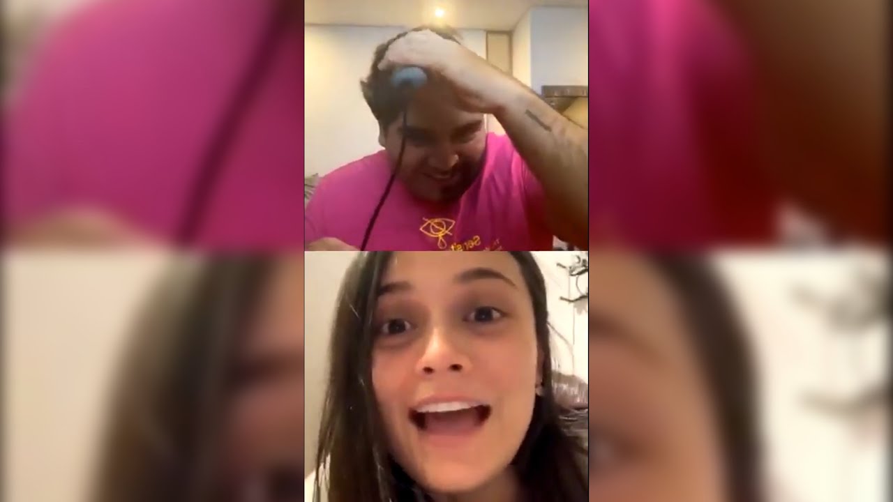 Crimson se rapa el cabello Live con Daniela Calle,Amalia y Nela #calleypoche