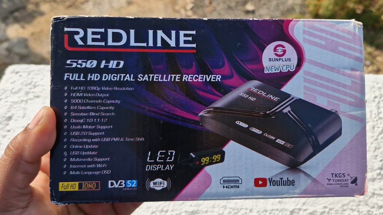 RedLine S50 HD set top box Made in Turkey 