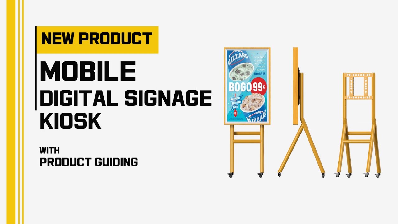 MWE 2024 NEW Product - Mobile Digital Signage Kiosk