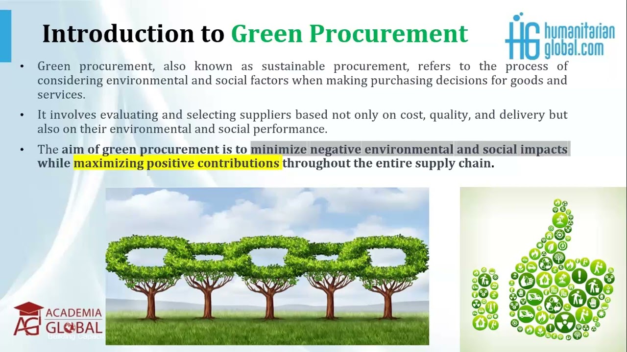 Understanding Green Procurement (Humanitarian Global)