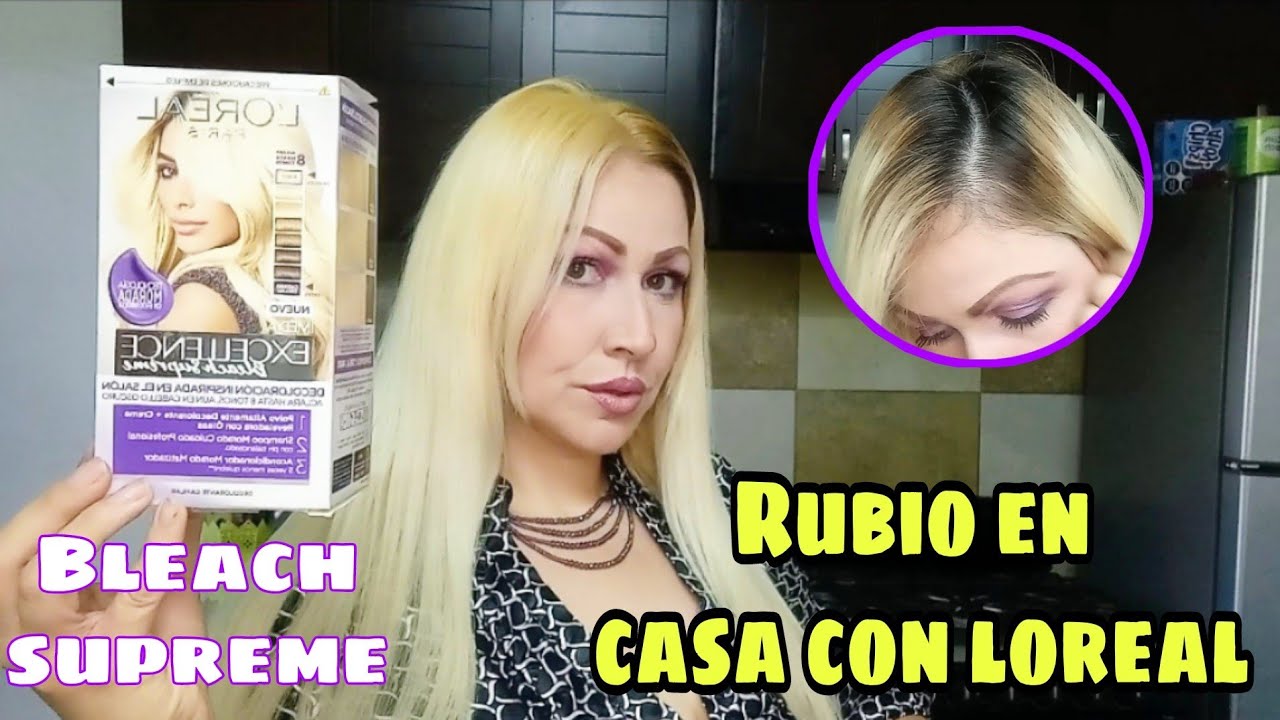 Probando el Nuevo IMedia EXCELLENCE Bleach Supreme De Loreal Decoloración en casa 😊