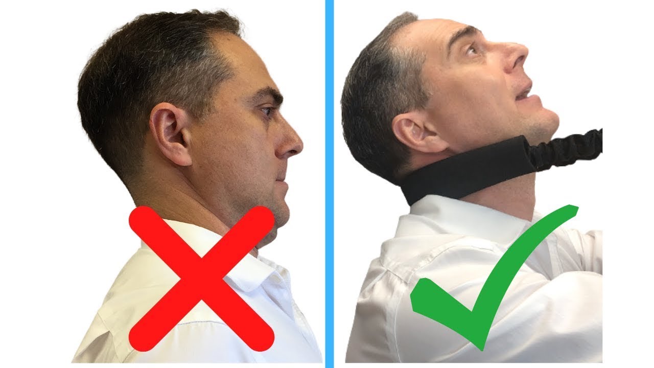 NEW & EASY Exercises to SAFELY Improve Military Neck and Cervical Kyphosis | Dr. Walter Salubro