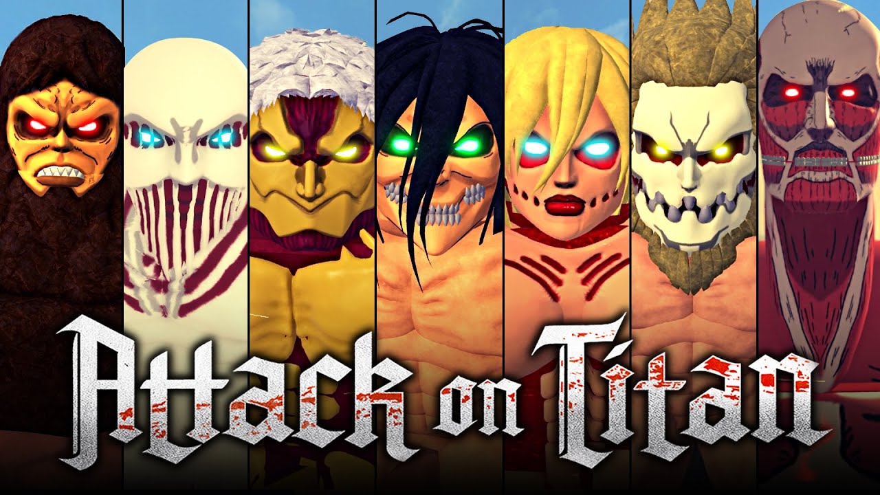รวมไททันทั้งหมด ในแมพ Typical Titan Shifting Game Remake : Roblox !!!