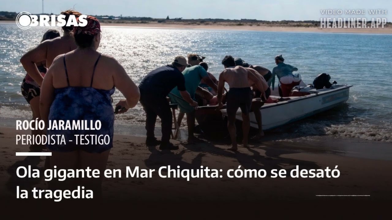 Ola gigante en Mar Chiquita: el relato de Rocío Jaramillo que estaba en el lugar