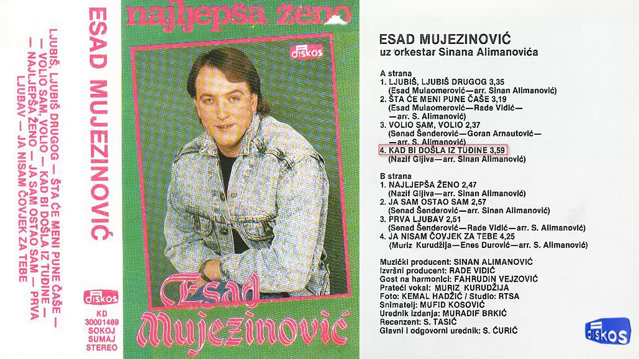 Esad Mujezinovic - Kad bi dosla iz tudjine - (Audio 1988)