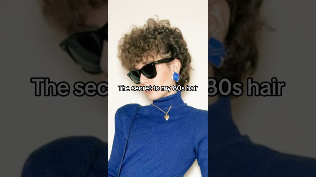 The secret to my 80s hair #80sfashion #80shair #shorthair