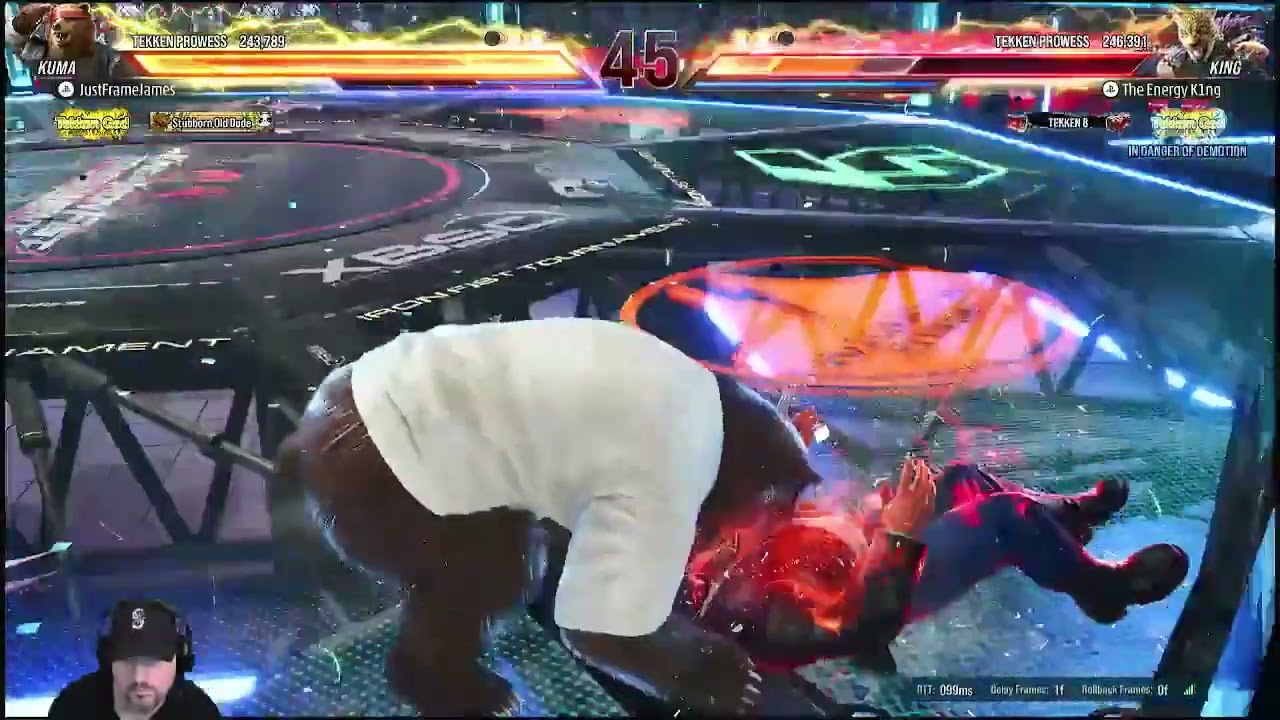 King player rage quits from unbreakable grab #shorts