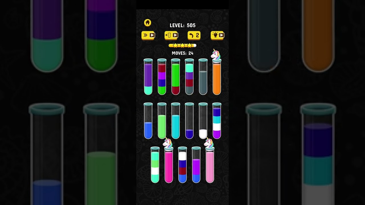 Color Water Sort 505 | Extra Tube? Read Description!