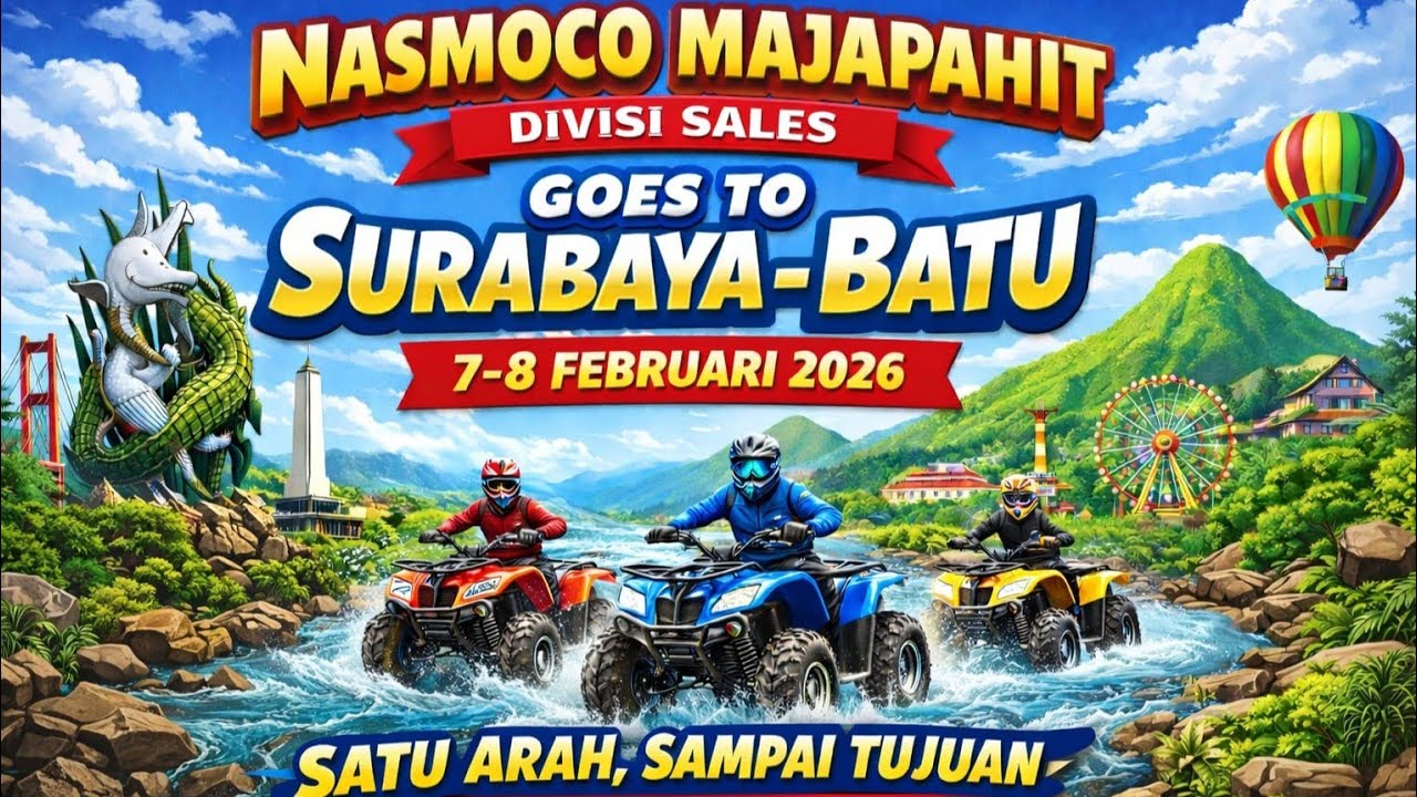 Nasmoco Majapahit Divisi Sales Goes to Surabaya - Batu // 7 - 8 Februari 2026