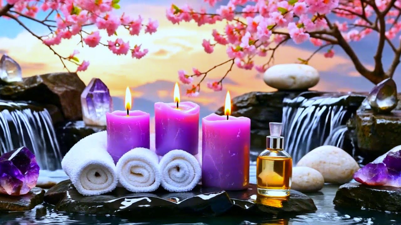 Bamboo Water Fountain + Deep Sleep Music 🌿 Insomnia Relief, Anxiety & Depression, Relaxing Music