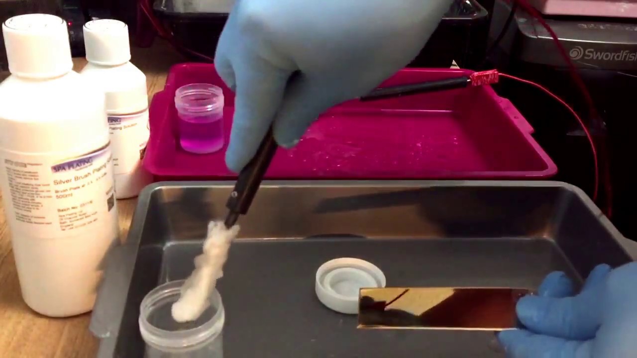 HOW TO  SILVER BRUSH PLATE ON TO STAINLESS STEEL