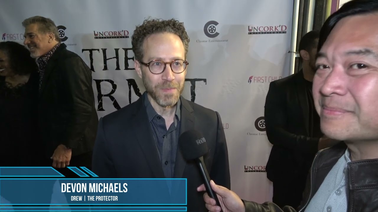 Devon Michaels Carpet Interview at The Protector Premiere