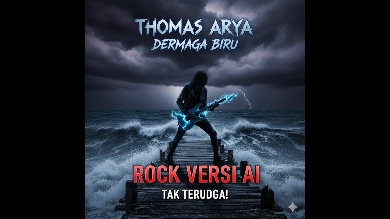 Thomas Arya - Dermaga Biru (AI Rock Version) | Lebih Powerfull & Gahar!