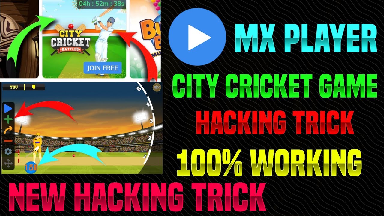 MX Player City Cricket game hack trick || city cricket auto win trick ||