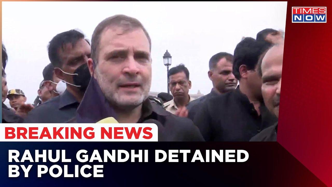 Breaking News: Rahul Gandhi Detained Over Protest Against Central Govt On Price Rise & Unemployment