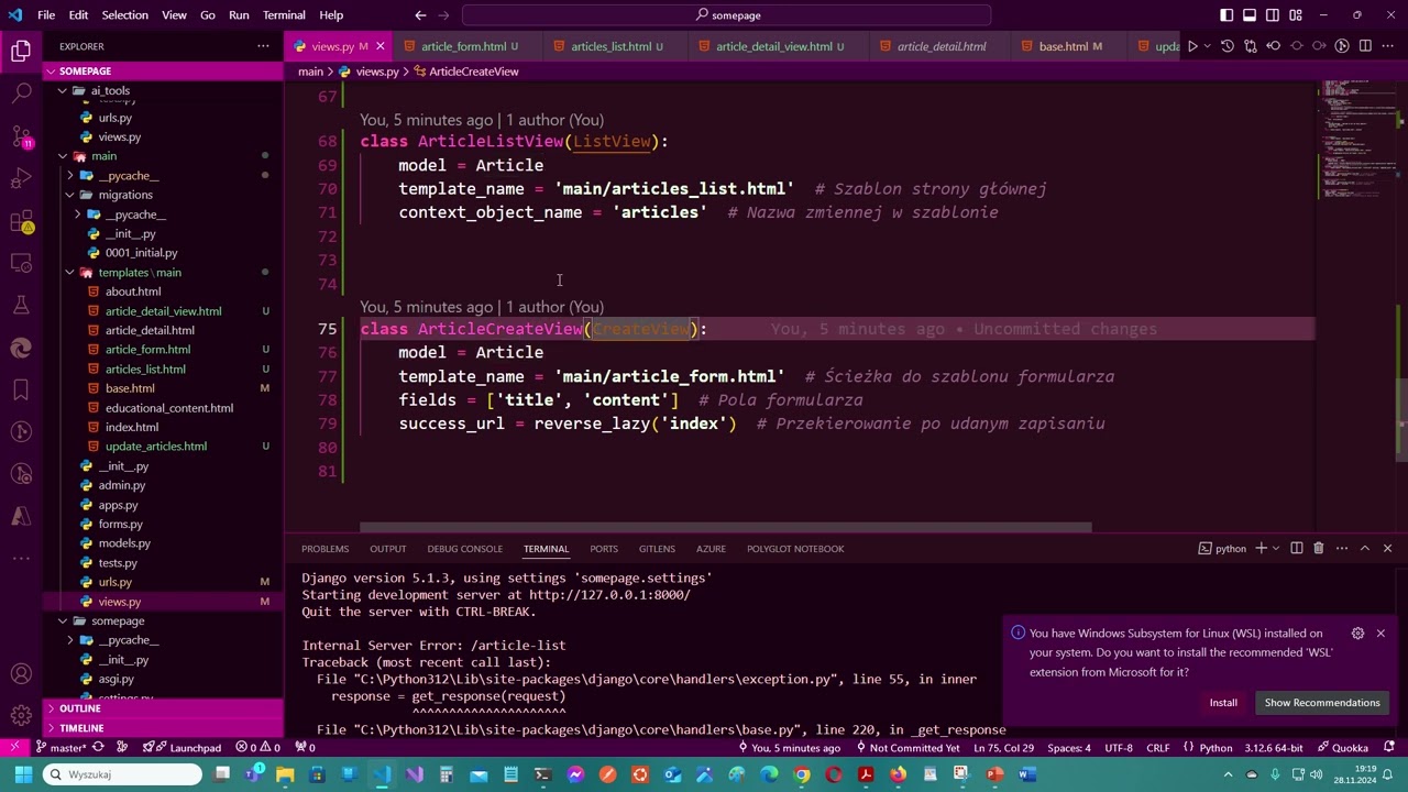 Django CreateView