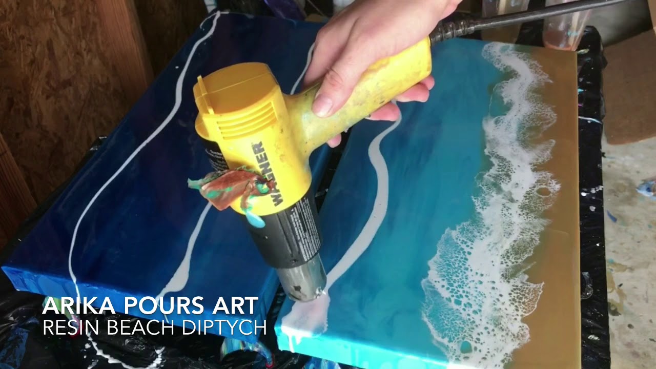 Resin Beach Diptych - Layer 1