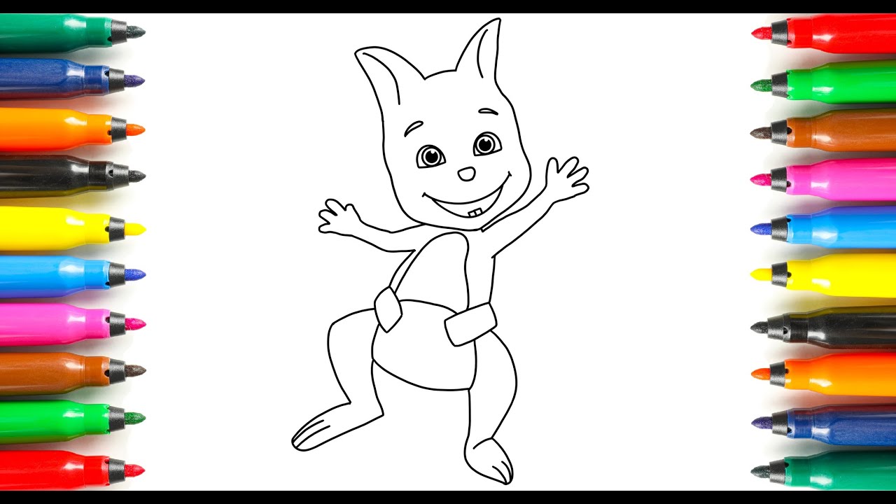 Drawing and Coloring Kip from Word Party