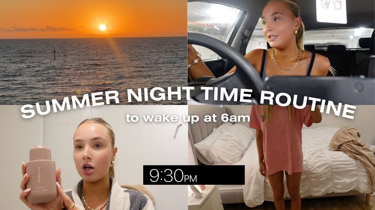 SUMMER ‘THAT GIRL’ NIGHT TIME ROUTINE || healthy grocery shop, skin care routine & workout out w me!