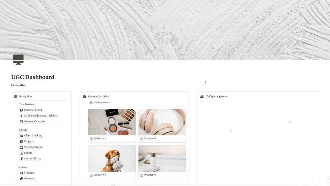 UGC Notion Template
