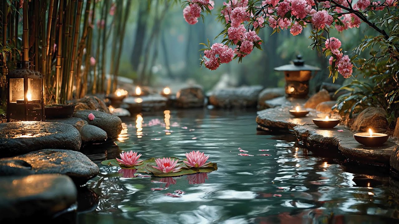 Relaxing Piano Music for Stress Relief & Spa 🌸 Healing Nature Sounds with Water & Birds