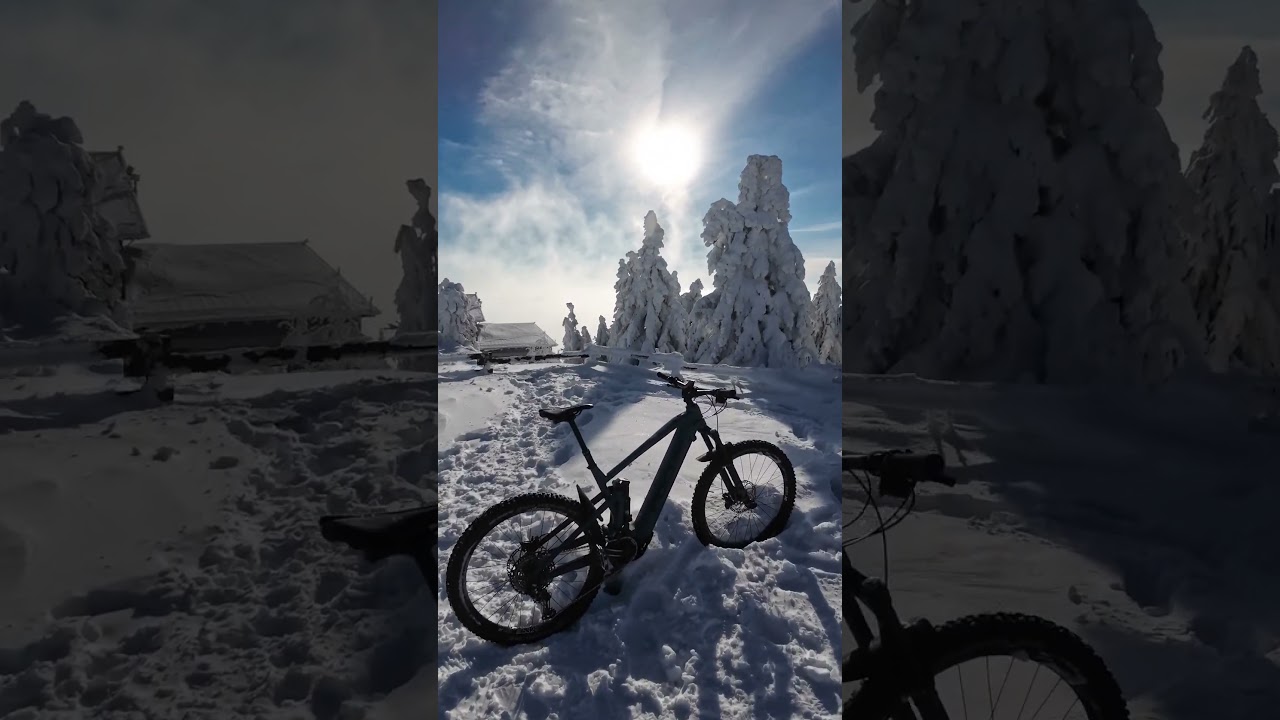 Na vrcholu Lys&eacute; hory... #beskydy #lysahora #focusjam2 #emtb #schwalbe #icespiker #djiosmoaction3