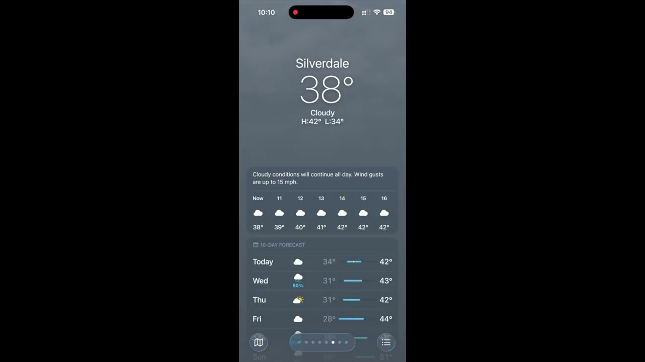 iOS 26 - Weather app