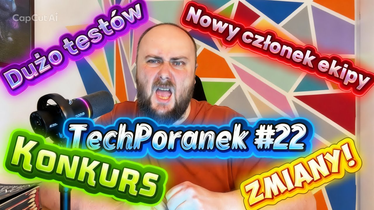 TechPoranek #22 - nowy członek ekipy, zmiany i KONKURS 😮🤩