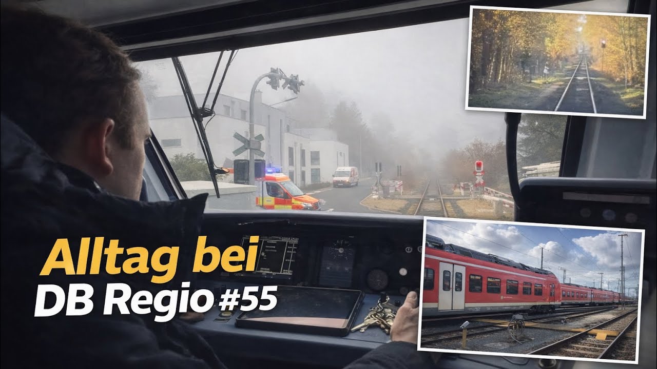 Sonstiger Alltag bei DB Regio #55 | Wieder Rettungswagen am Bahnübergang und Kinder am Überweg