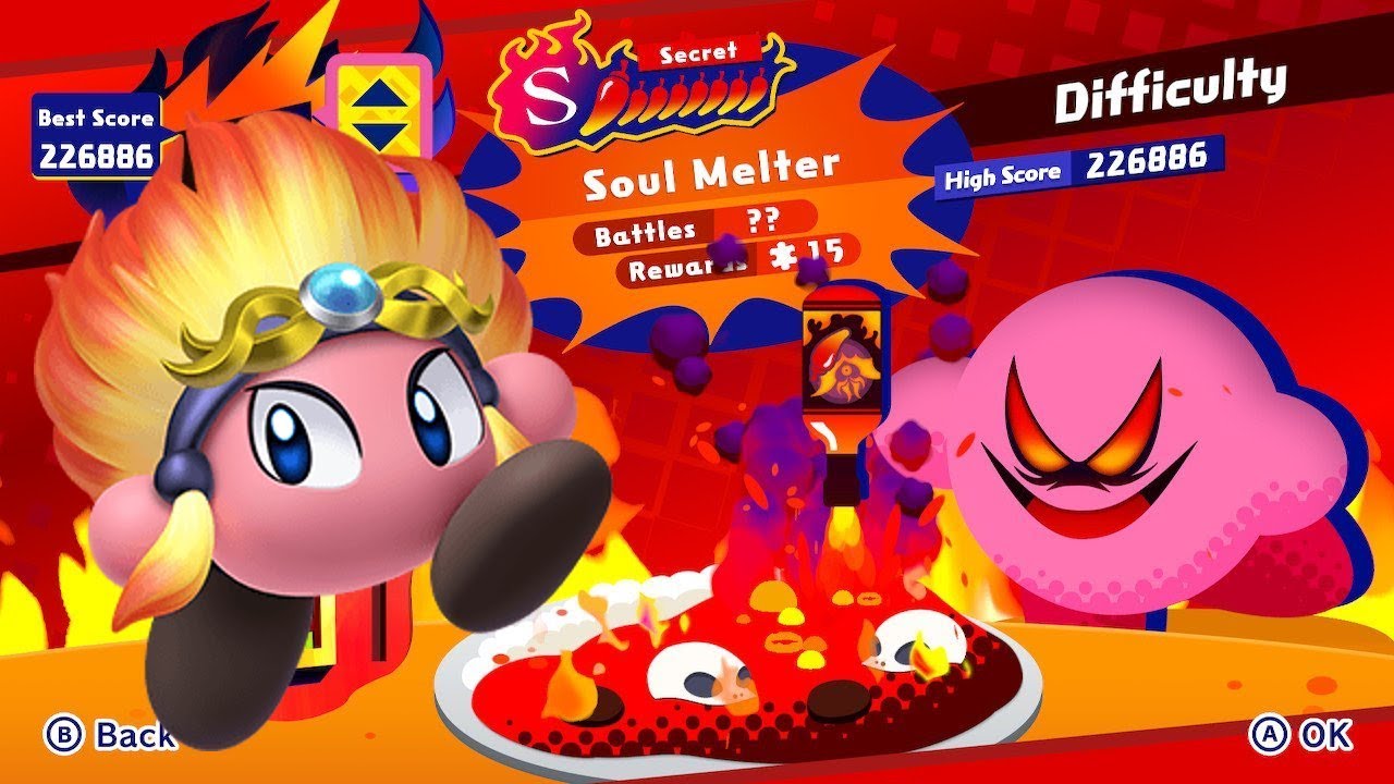 Kirby Star Allies Boss Rush: The Ultimate Choice - Solo Soul Melter w/ Burning Leo (Fire)