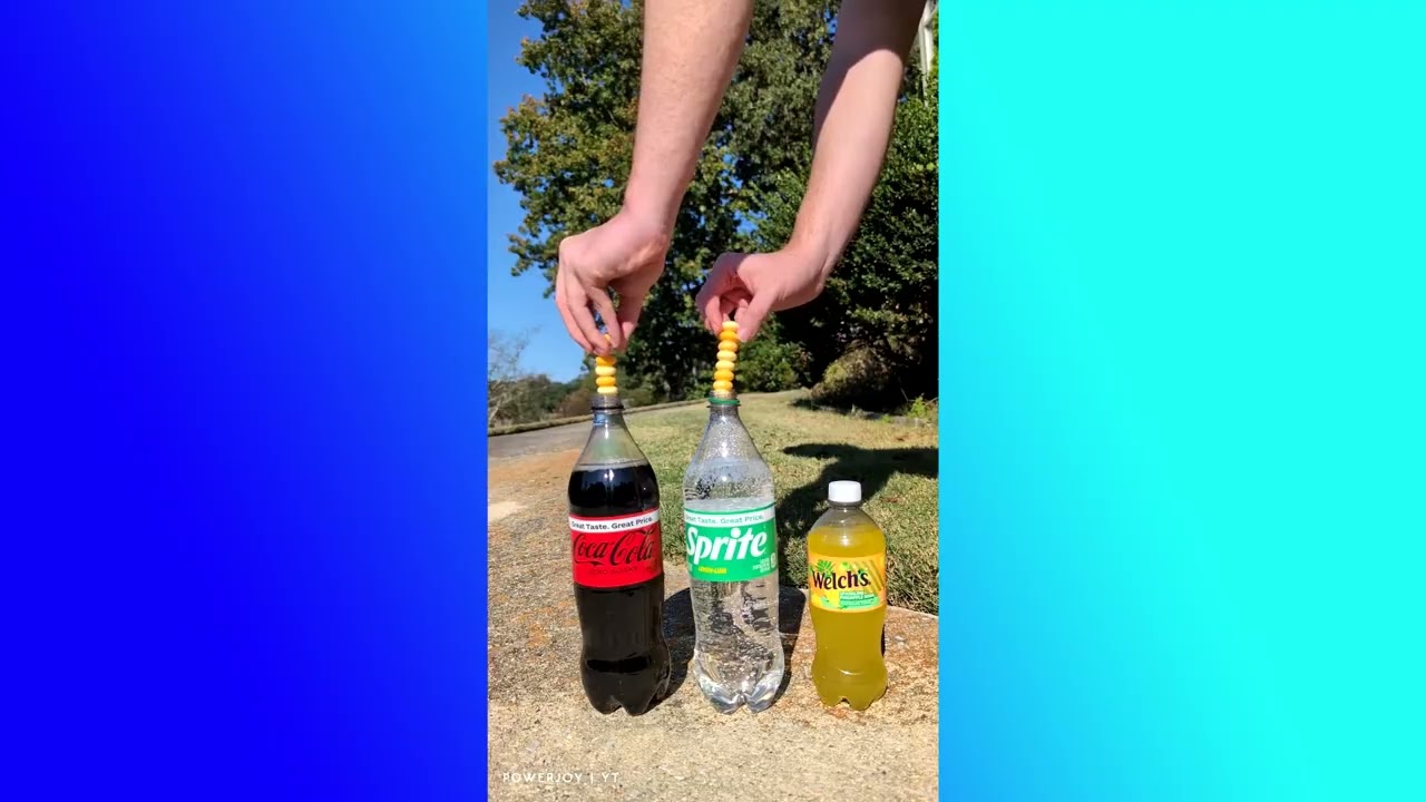 Oddly Satisfying Coke Sodas Vs Mentos Compilation (Science)
